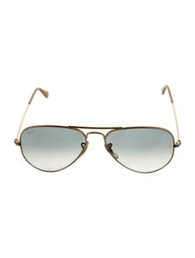 Pre-owned Ray Ban Aviator Gradient Sunglasses In Neutral