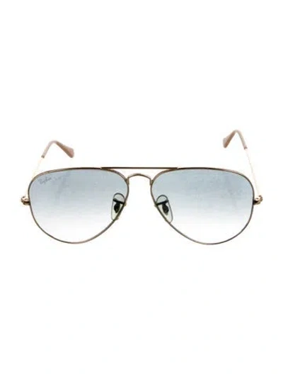 Pre-owned Ray Ban Aviator Gradient Sunglasses In Neutral