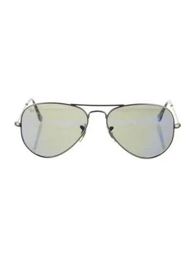 Pre-owned Ray Ban Aviator Gradient Sunglasses In Neutrals