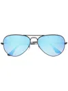 Ray Ban Aviator Gradient Sunglasses In Silver