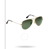 Ray Ban Aviator Green Classic G-15 Unisex Sunglasses Rb3025 181 58 In Dark / Gold / Green