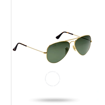 Ray Ban Aviator Green Classic G-15 Unisex Sunglasses Rb3025 181 58 In Dark / Gold / Green