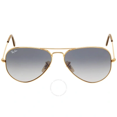 Ray Ban Aviator Havana Collection Grey Gradient Unisex Sunglasses Rb3025 181/71 58 In Grey
