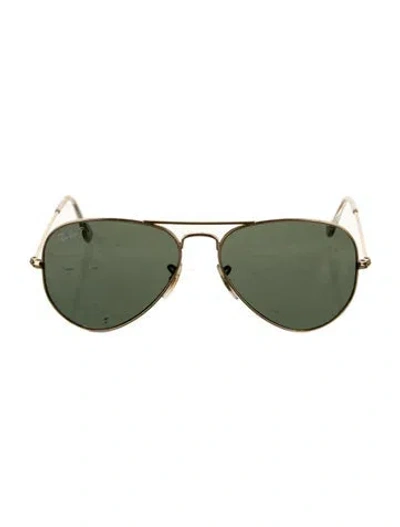 Pre-owned Ray Ban Aviator Large Metal Aviator Sunglasses