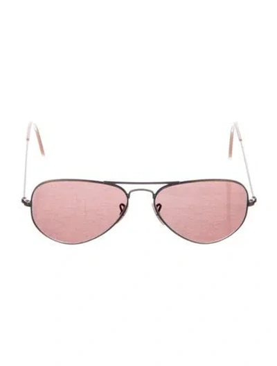 Pre-owned Ray Ban Aviator Large Metal Aviator Sunglasses In Gold
