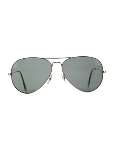 Pre-owned Ray Ban Aviator Large Metal Aviator Sunglasses In Gold