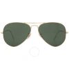 Ray Ban Aviator Aviation Collection G-15 Green Unisex Sunglasses Rb3025 W3400 58 In Gold / Green