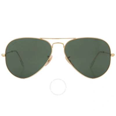RAY BAN RAY BAN AVIATOR AVIATION COLLECTION G-15 GREEN UNISEX SUNGLASSES RB3025 W3400 58
