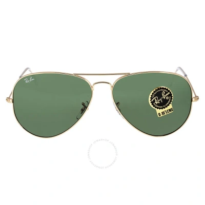 Ray Ban Aviator Large Metal Ii Green G-15 Unisex Sunglasses Rb3026 L2846 62