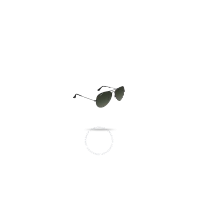 Ray Ban Aviator Large Metal Ii Green Unisex Sunglasses Rb3026 L2821 62 In Black / Green