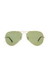 Ray Ban Aviator Large Metal Sunglasses In Gold