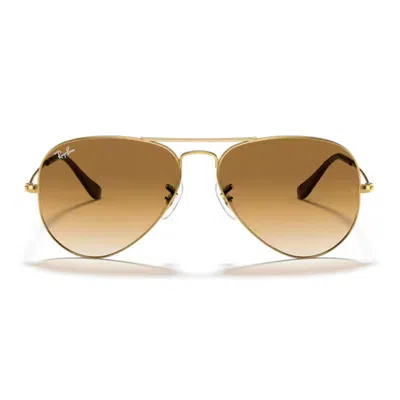Ray Ban Aviator Large Metal Sunglasses - Gold/brown Gradient