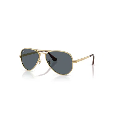 Ray Ban Aviator Max Sonnenbrillen Arista Gold Fassung Blau Glas 62-16