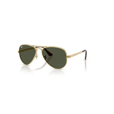 Ray Ban Aviator Max Sonnenbrillen Arista Gold Fassung Grün Glas 58-16