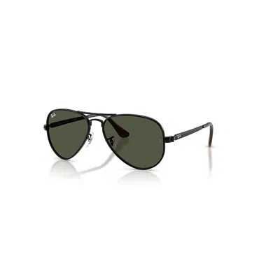 Ray Ban Aviator Max Sonnenbrillen Schwarz Fassung Grün Glas 62-16 In Black