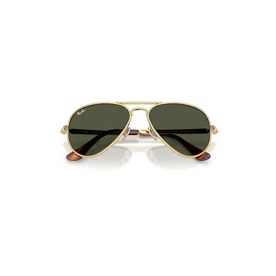 Ray Ban Aviator Max Sunglasses Arista Gold Frame Green Lenses 62-16