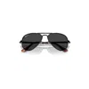 Ray Ban Aviator Max Sunglasses Black Frame Black Lenses Polarized 62-16