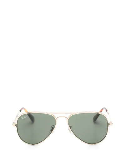 Ray Ban Aviator Max Sunglasses In Gold