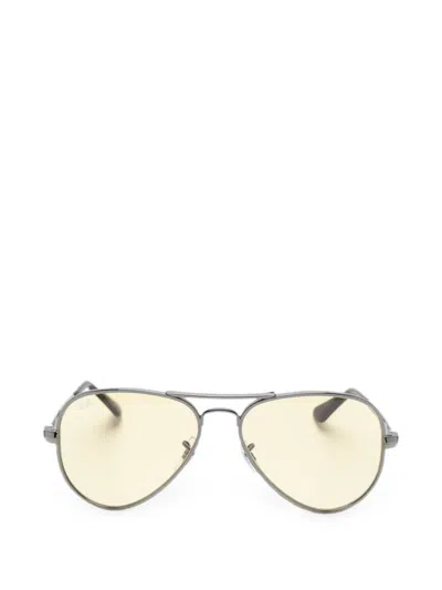 Ray Ban Aviator Max Sunglasses In Silver