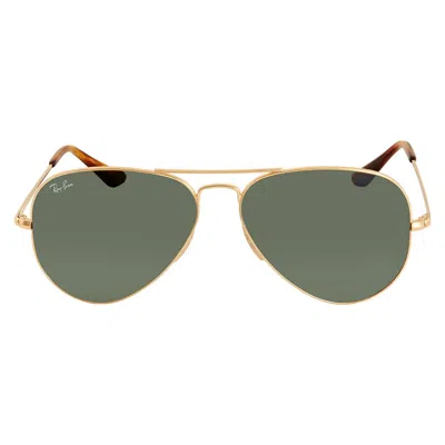 Ray Ban Aviator Metal Ii Green Unisex Sunglasses Rb3689 914731 58