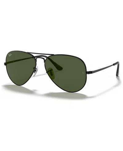 Ray Ban Aviator Metal Ii Sunglasses, Rb3689 In Green