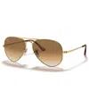 Ray Ban Aviator Metal Ii Sunglasses, Rb3689 Gradient
