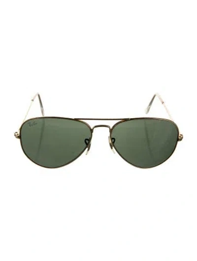 Pre-owned Ray Ban Aviator Mirrored Sunglasses