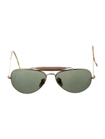 Pre-owned Ray Ban Aviator Mirrored Sunglasses