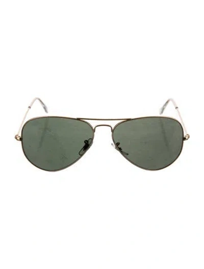 Pre-owned Ray Ban Aviator Mirrored Sunglasses