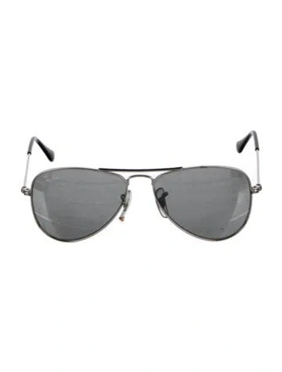 Pre-owned Ray Ban Aviator Mirrored Sunglasses