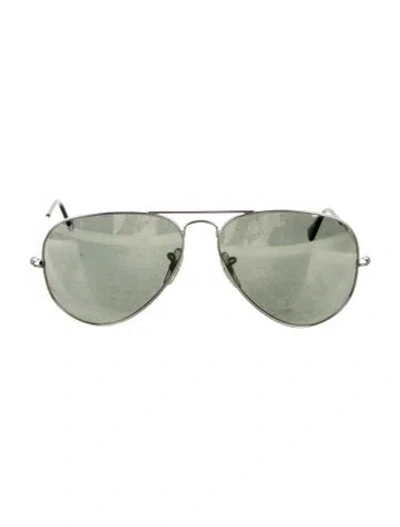 Pre-owned Ray Ban Aviator Mirrored Sunglasses In Multi