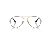 Ray Ban Aviator Optics Eyeglasses Arista Frame Clear Lenses Polarized 55-14 In Arista