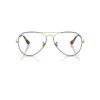 Ray Ban Aviator Optics Eyeglasses Arista Frame Clear Lenses Polarized 58-14 In Arista