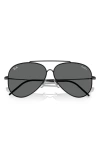 Ray Ban Aviator Reverse 59mm Pilot Sunglasses In Black