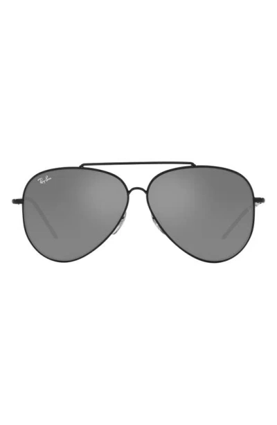 Ray Ban Men's Rbr0101s 59mm Reverse Aviator Sunglasses In Black