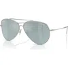 Ray Ban Ray-ban Aviator Reverse 59mm Pilot Sunglasses In Gray