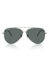 Ray Ban Ray-ban Aviator Reverse 59mm Pilot Sunglasses In Gunmetal