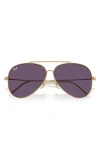 RAY BAN AVIATOR REVERSE 59MM PILOT SUNGLASSES