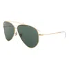 Ray Ban Aviator Reverse Dark Green Pilot Unisex Sunglasses Rbr0101s 001/vr 59