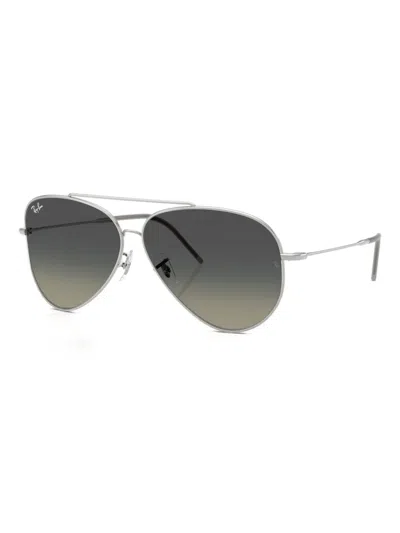 Ray Ban Aviator Reverse Sunglasses In Gray