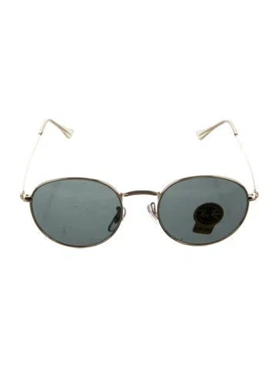 Pre-owned Ray Ban Aviator Round Sunglasses In Gold