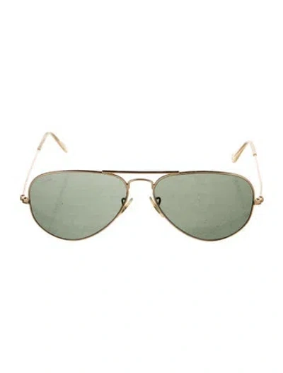 Pre-owned Ray Ban Aviator Tinted Sunglasses