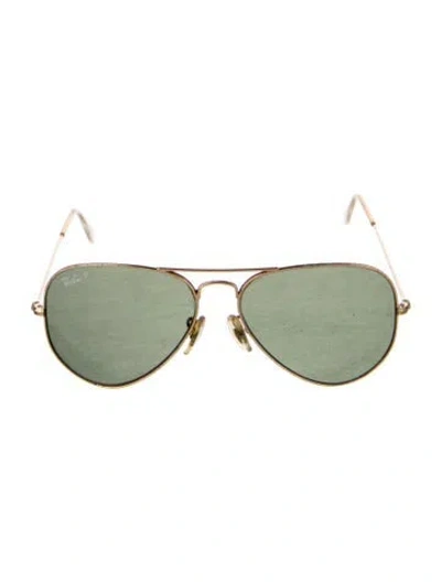 Pre-owned Ray Ban Aviator Tinted Sunglasses