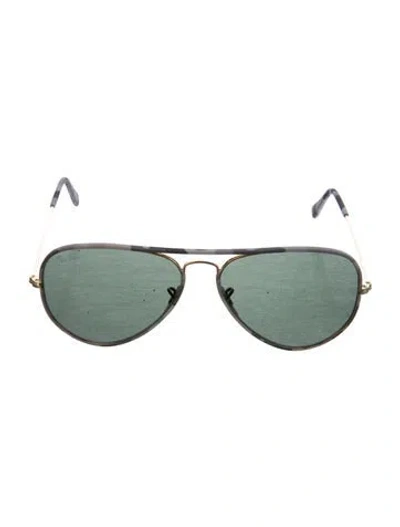 Pre-owned Ray Ban Aviator Tinted Sunglasses