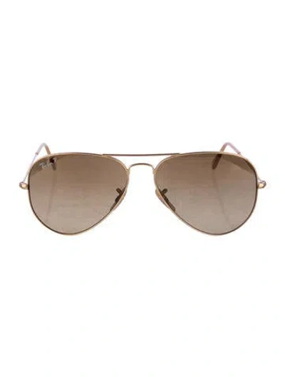 Pre-owned Ray Ban Aviator Tinted Sunglasses