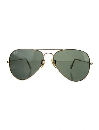 Pre-owned Ray Ban Aviator Tinted Sunglasses