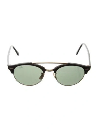 Pre-owned Ray Ban Aviator Tinted Sunglasses In Black