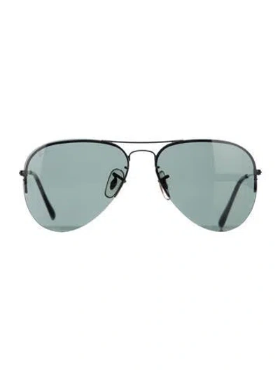 Pre-owned Ray Ban Aviator Tinted Sunglasses In Black