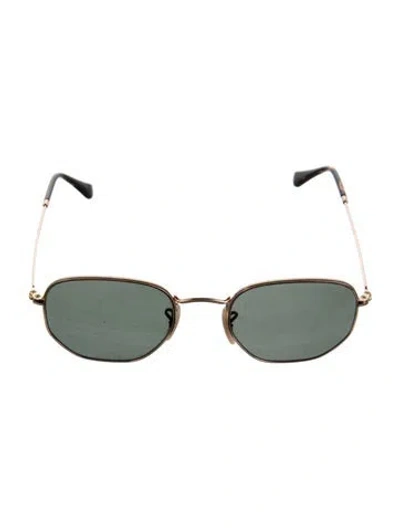 Pre-owned Ray Ban Aviator Tinted Sunglasses In Black