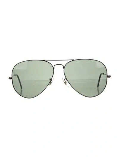 Pre-owned Ray Ban Aviator Tinted Sunglasses In Black